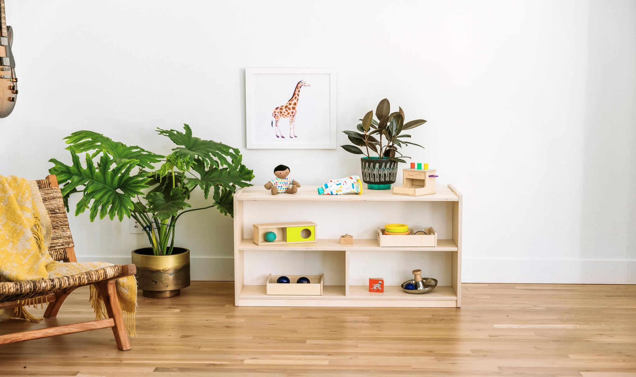 Lovevery playthings on The Montessori Playshelf